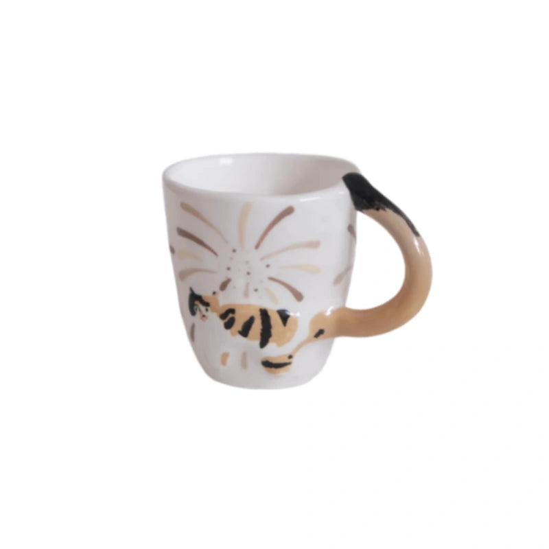 Cutom Cat Tail Handle Cup