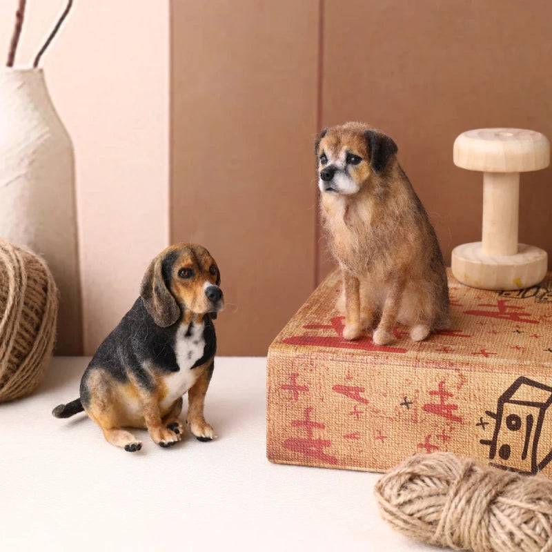 Custom Needle Felted Miniature Pet Replica