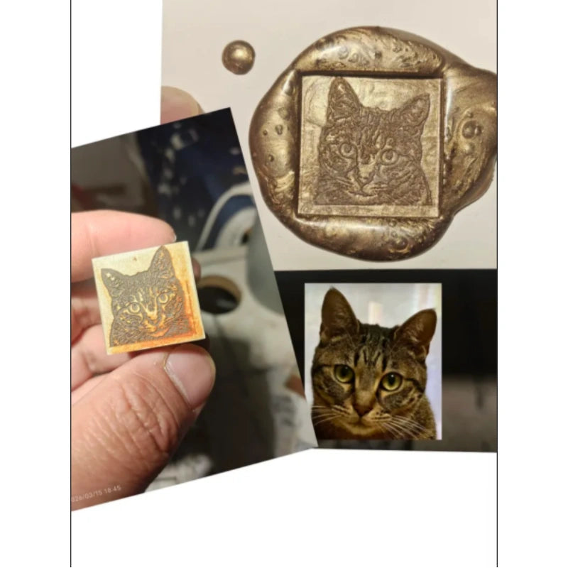 Hand-Carved Custom Pet Stamp