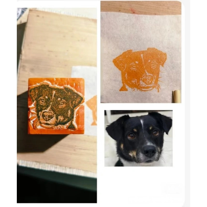 Hand-Carved Custom Pet Stamp