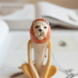 Hand Carved Kenyan Safari Animal Wood Ornament