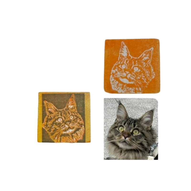 Hand-Carved Custom Pet Stamp