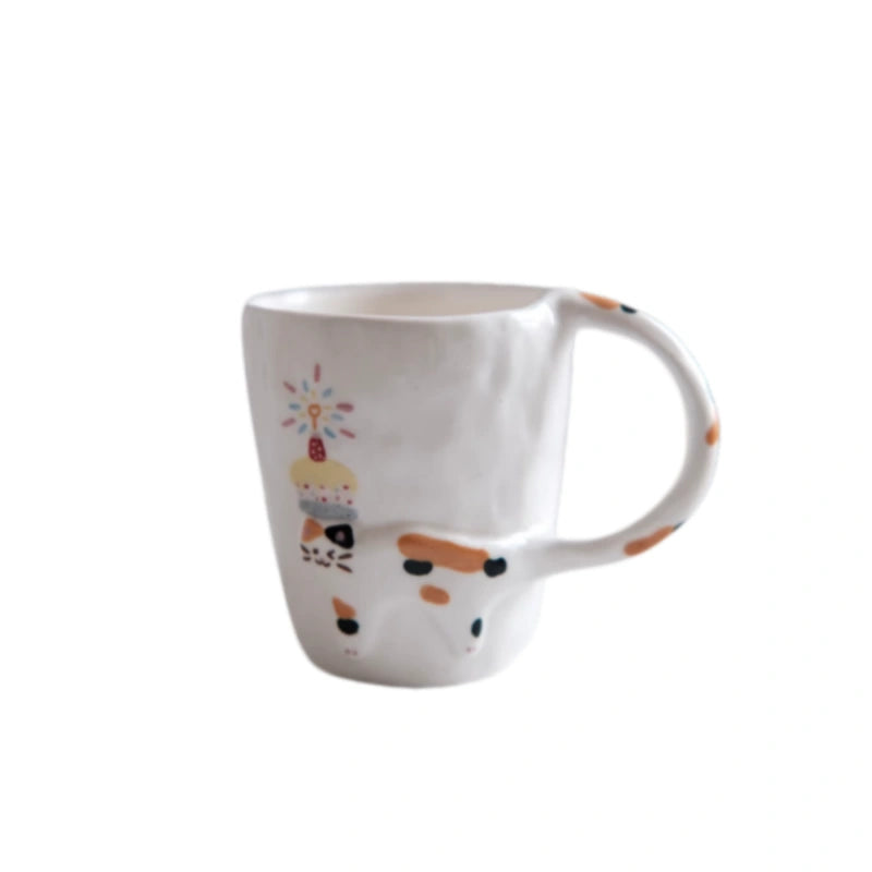 Cutom Cat Tail Handle Cup