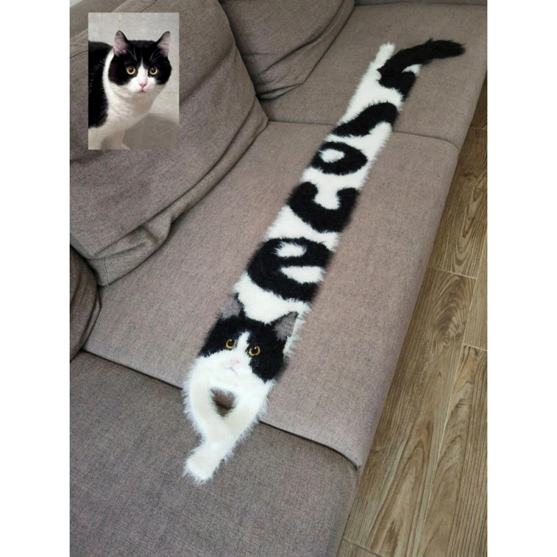 Custom Liquid Cat Handmade Scarf